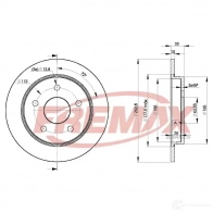 Тормозной диск FREMAX bd8215 2887661 BSY SH