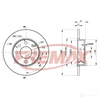 Тормозной диск FREMAX FKR 5M bd9020 Opel Corsa (C) 3 Хэтчбек 1.2 Twinport (F08. F68) 80 л.с. 2004 – 2009