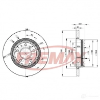 Тормозной диск FREMAX 9C IIDQ bd3215 Bmw 5 (E60) 5 Седан 2.0 520 i 163 л.с. 2006 – 2010