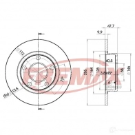 Тормозной диск FREMAX C5W6Y Q Audi A6 (C5) 2 1997 – 2004 bd4062