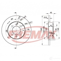 Тормозной диск FREMAX 2887667 bd8405 ZH 2DQF4