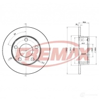 Тормозной диск FREMAX Audi A6 (C5) 2 1997 – 2004 1K3W L6K bd2800