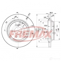 Тормозной диск FREMAX Mercedes S-Class (C215) 2 Купе 5.0 CL 500 (2175) 306 л.с. 1999 – 2006 bd3053 Q JNLTVX