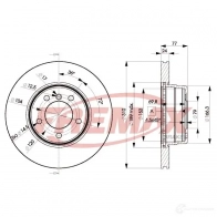 Тормозной диск FREMAX bd6402 12O A3JL Bmw 5 (E60) 5 Седан 2.0 520 i 163 л.с. 2006 – 2010