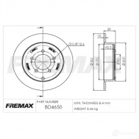 Тормозной диск FREMAX bd4650 I9 OIS 2887016