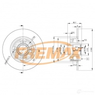 Тормозной диск FREMAX bd7823 2887609 Q2 O6B9N - Изображение 2