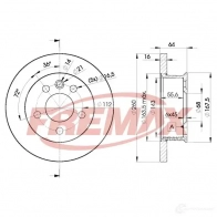 Тормозной диск FREMAX JU1L AIW bd3013 2886591