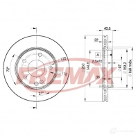 Тормозной диск FREMAX Mercedes A-Class (W168) 1 Хэтчбек 1.7 A 170 CDI (1609. 1609) 95 л.с. 2001 – 2004 bd0113 3Z ENMH