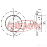 Тормозной диск FREMAX Lexus SC (Z40) 2 2001 – 2010 bd2790 GWE 8G