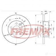 Тормозной диск FREMAX 2J V9VG 2886590 bd3012