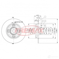 Тормозной диск FREMAX 2887071 FMR GRK bd4745 - Изображение 2