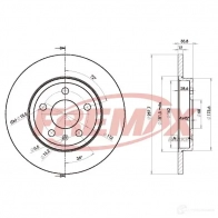 Тормозной диск FREMAX DGD QSC bd5316 Audi A4 (B7) 3 Седан 2.0 130 л.с. 2004 – 2008