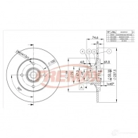 Тормозной диск FREMAX 2887089 bd4901 6E78 HR - Изображение 3