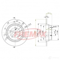 Тормозной диск FREMAX bd0413 5DC2 H Mercedes E-Class (W211) 3 Седан 3.0 E 320 CDI (2122) 224 л.с. 2005 – 2008