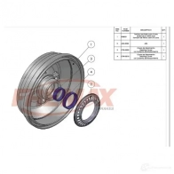 Тормозной барабан FREMAX 6O04 8 bd8051 2887650 - Изображение 2