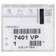 Оригинальная передний бампер C4 2 CITROEN/PEUGEOT WY9V E 7401VP 24655360 - Изображение 2