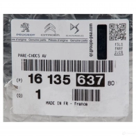 Оригинальный передний бампер BERLINGO B9 CITROEN/PEUGEOT 1613563780 24653678 KJ2 TZZ - Изображение 2