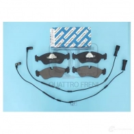 Колодки тормозные спереди с электродатчиком QUATTRO FRENI QF55811 2B0 59 1233291082 - Изображение 4