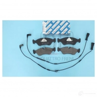Колодки тормозные спереди с электродатчиком QUATTRO FRENI QF55811 2B0 59 1233291082 - Изображение 5
