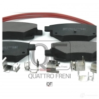 Колодки тормозные сзади с электродатчиком и пружинами ford transit 2006 QUATTRO FRENI 1233296702 QF64750 QBXQ JD9 - Изображение 2