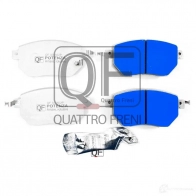 Колодки тормозные дисковые спереди с механическим датчиком potenza premium series QUATTRO FRENI QF500502P 1439953084 JUU BK - Изображение 2