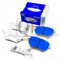 Колодки тормозные дисковые спереди с механическим датчиком potenza premium series QUATTRO FRENI QF500502P 1439953084 JUU BK - Изображение 3