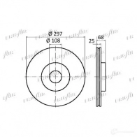 Тормозной диск FRIGAIR 4058903085934 DC15.106 0UJ 5C 2477776 - Изображение 2