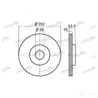 Тормозной диск FRIGAIR 4058903086245 2477808 DC21.110 ZXU05 F - Изображение 2