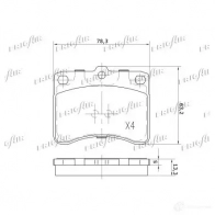 Тормозные колодки дисковые, комплект FRIGAIR 1224725436 PD15.527 4058903111350 EO HZ5XH - Изображение 2