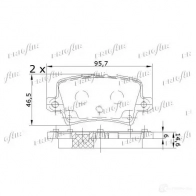 Тормозные колодки дисковые, комплект FRIGAIR 4058903099511 PD19.504 2478021 3KUSV I - Изображение 2