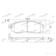 Тормозные колодки дисковые, комплект FRIGAIR 4058903099320 1QUH TLB PD16.508 2478002 - Изображение 2