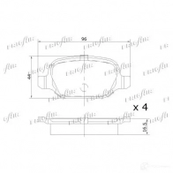 Тормозные колодки дисковые, комплект FRIGAIR F DY3WF 2477963 PD13.501 4058903098965 - Изображение 2