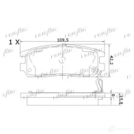 Тормозные колодки дисковые, комплект FRIGAIR 2478033 PHER ZO2 PD20.502 4058903099634 - Изображение 2