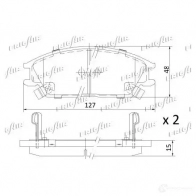 Тормозные колодки дисковые, комплект FRIGAIR BR3EO R6 PD28.501 4058903099832 2478054 - Изображение 2