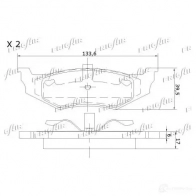 Тормозные колодки дисковые, комплект FRIGAIR 4058903099382 PD18.506 N85 WFZ 2478008 - Изображение 3