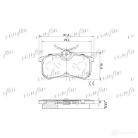 Тормозные колодки дисковые, комплект FRIGAIR PD05.510 2477929 4058903111046 Z C91QL - Изображение 2