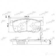 Тормозные колодки дисковые, комплект FRIGAIR 4058903099221 PD15.524 2477992 QWA RD0Y - Изображение 3