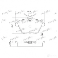 Тормозные колодки дисковые, комплект FRIGAIR PD13.502 6V GZT 4058903111312 2477964 - Изображение 2