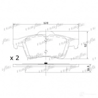 Тормозные колодки дисковые, комплект FRIGAIR 2477942 PD07.509 4058903098835 IG GRE9F - Изображение 3