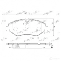 Тормозные колодки дисковые, комплект FRIGAIR 1224724058 PV3B1 B PD04.538 4058903111039 - Изображение 2