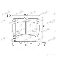Тормозные колодки дисковые, комплект FRIGAIR PD33.506 ZK5 L8 4058903100125 2478083 - Изображение 2