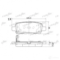 Тормозные колодки дисковые, комплект FRIGAIR K9O X1 4058903099672 2478037 PD21.503 - Изображение 2