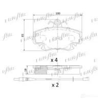 Тормозные колодки дисковые, комплект FRIGAIR PD09.502 2477949 4058903098880 8LQV D - Изображение 2