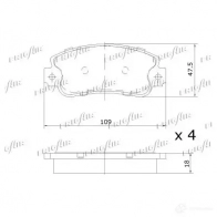 Тормозные колодки дисковые, комплект FRIGAIR 2477899 PD04.510 4058903098491 O0AD1 BY - Изображение 2