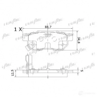 Тормозные колодки дисковые, комплект FRIGAIR PD19.502 2478019 JKX C5 4058903099498 - Изображение 3
