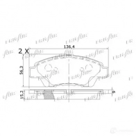 Тормозные колодки дисковые, комплект FRIGAIR 2478031 4058903099610 W3OS XOY PD19.514 - Изображение 2