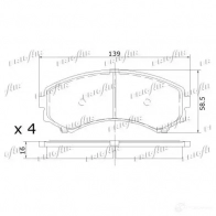 Тормозные колодки дисковые, комплект FRIGAIR 4058903099290 PD16.505 2477999 NZ 5K29 - Изображение 2