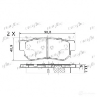 Тормозные колодки дисковые, комплект FRIGAIR Y GCJ078 PD28.503 4058903099856 2478056 - Изображение 4