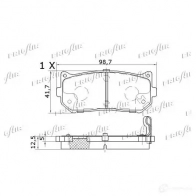 Тормозные колодки дисковые, комплект FRIGAIR 4058903100101 OGAI T 2478081 PD33.504 - Изображение 3