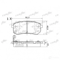 Тормозные колодки дисковые, комплект FRIGAIR PD28.508 2478061 FQH X1 4058903099900 - Изображение 3
